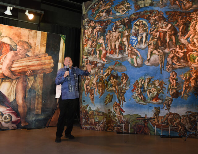 The Sistine Chapel Exhibit In Estancia Transports Families To Italy