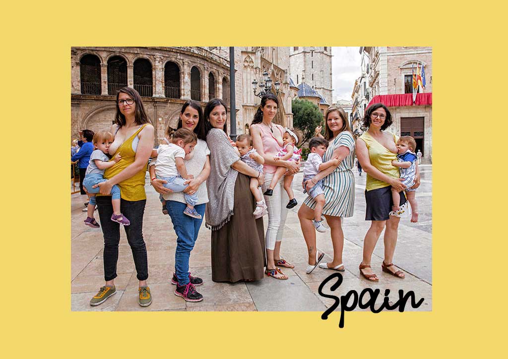 celebrity mom breastfeeding around the world spain