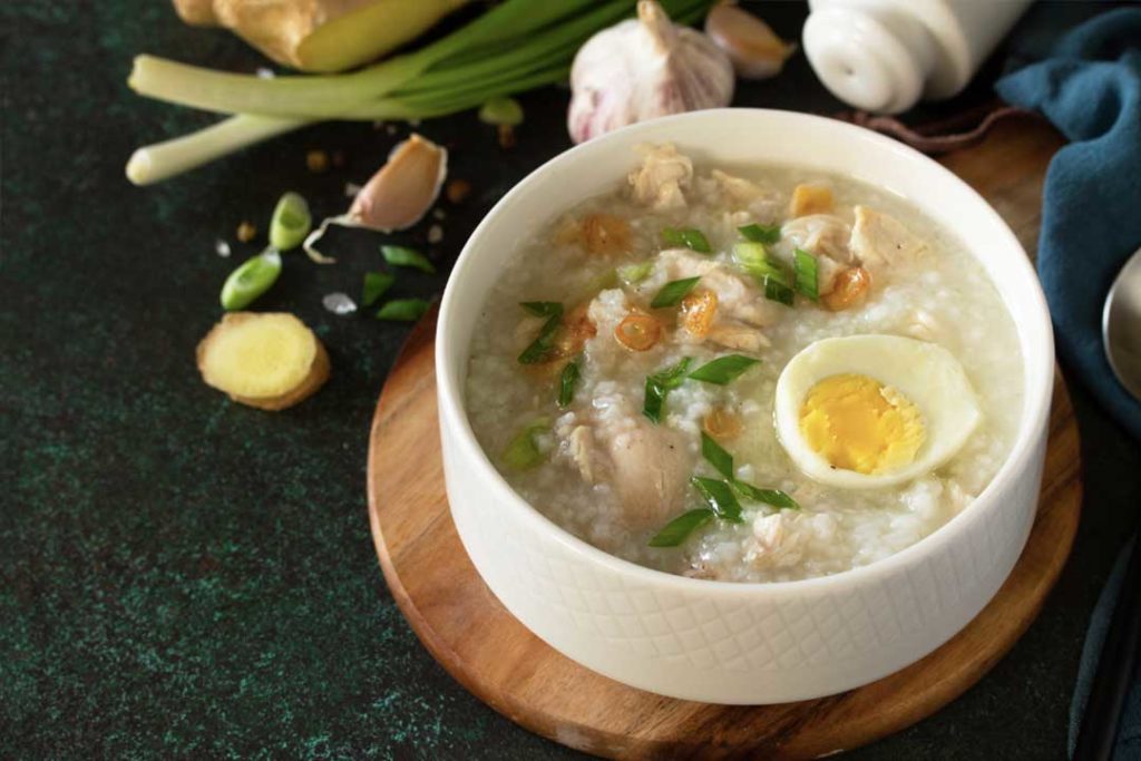 Comfort Food For The Rainy Weather - Chicken and Bacon Arroz Caldo