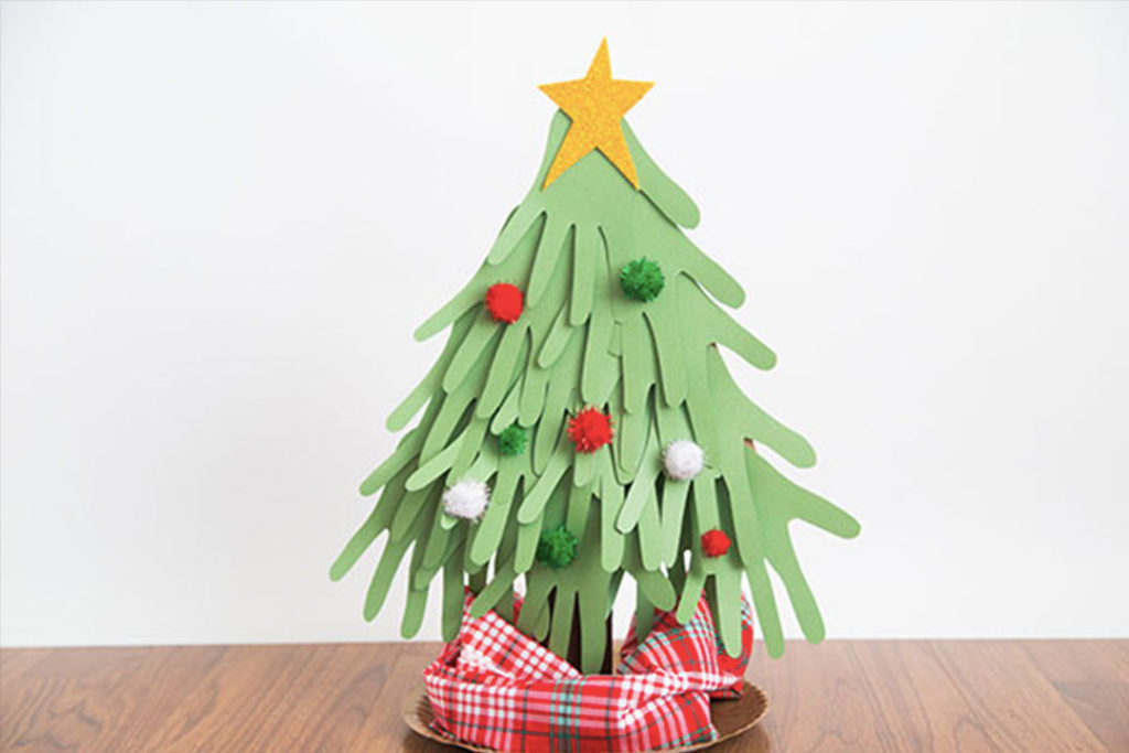 Christmas Crafts To Try With Kids - Handprint Christmas Tree