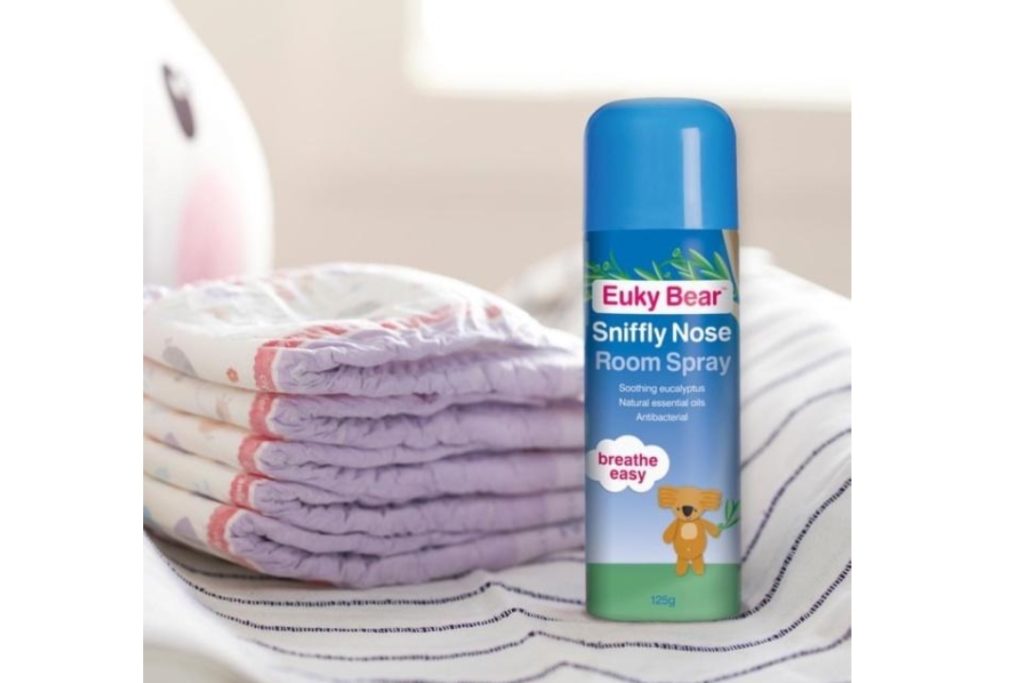 8 Natural Flu Care Must-Haves For Babies - Euky Bear Sniffly Nose Room Spray