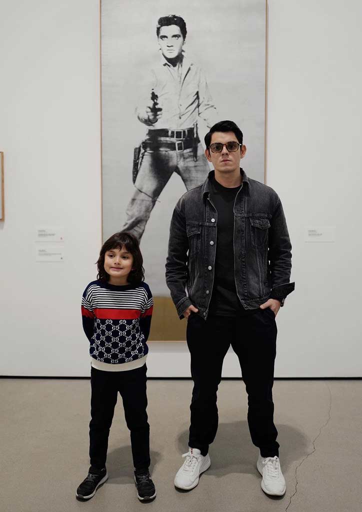 Daddy Richard Gutierrez with his son