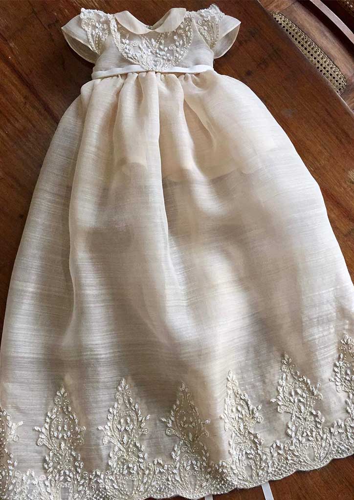 Baby girl dress, Lace Baptism Gown, Girls pearls Christening Gowns | eBay