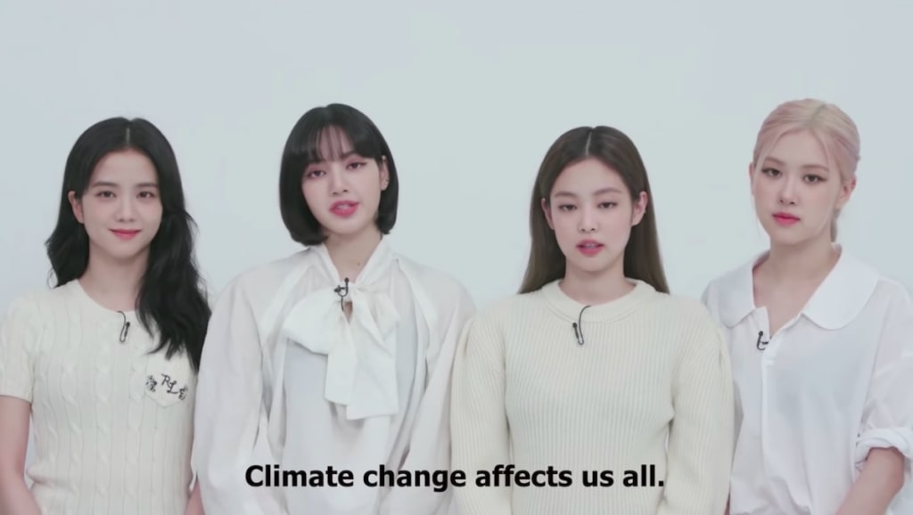 blackpink members speak about climate change