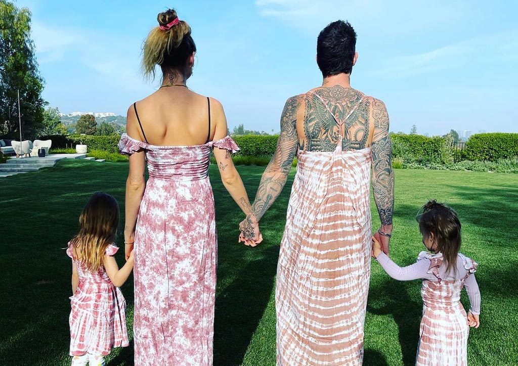 Adam Levine and family