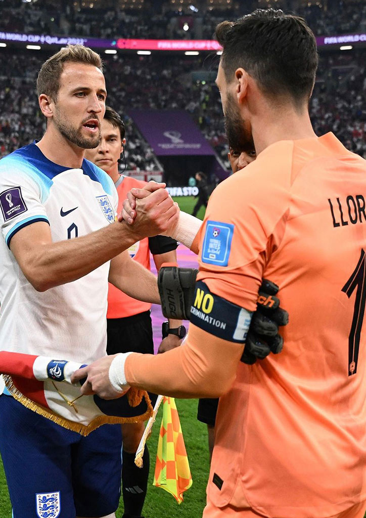 Hugo Lloris and Harry Kane