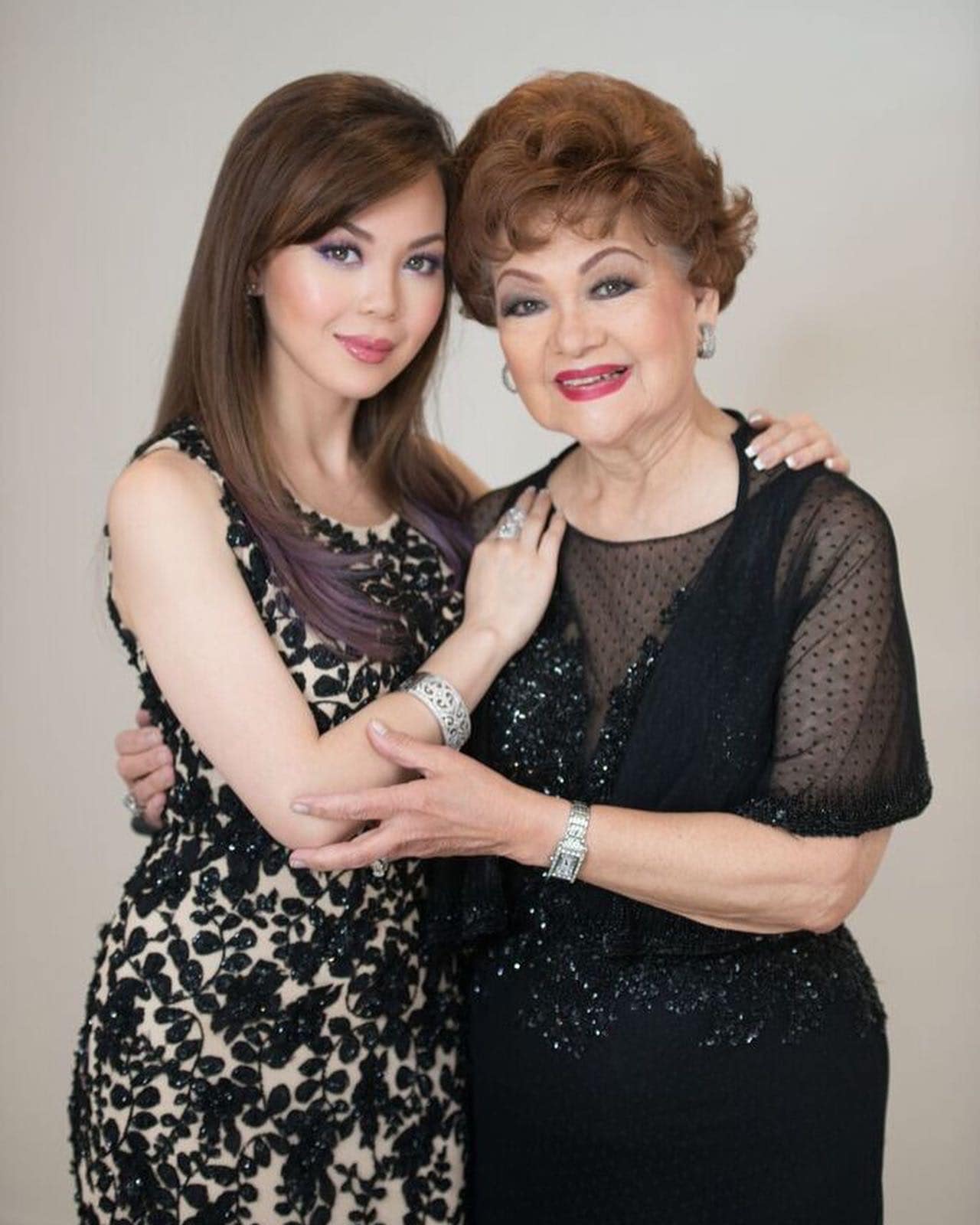 Sylvia La Torre and her granddaughter, Anna Maria Pérez de Tagle