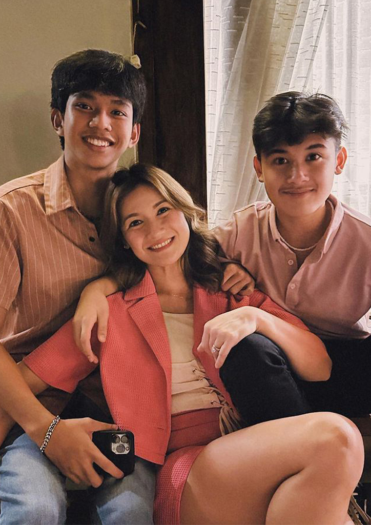 Camille Prats with her older sons