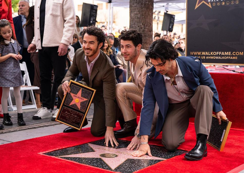 The Jonas Brothers at the Walk of Fame