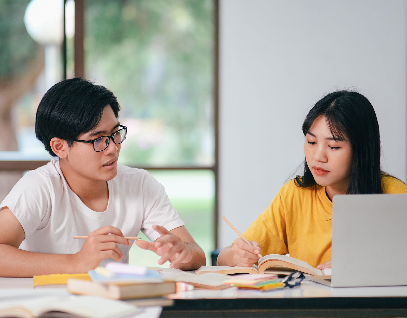 A child getting tutored