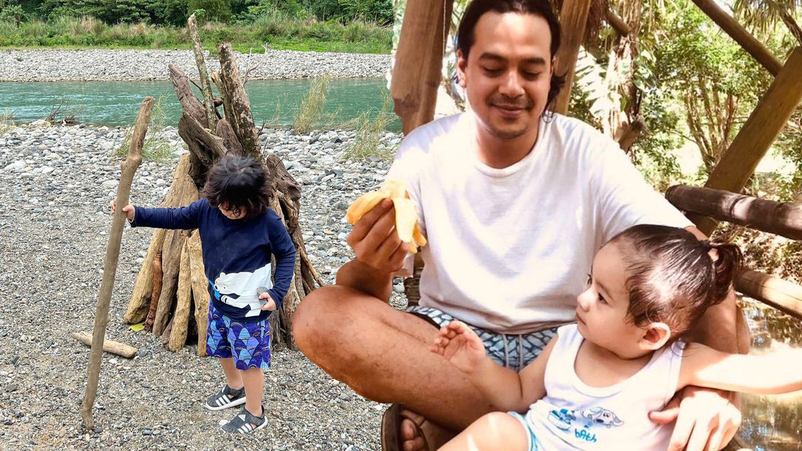 John Lloyd Cruz and Son Elias Enjoy A Camping Trip