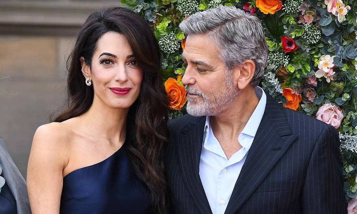 Celebrity Parents George Clooney and Amal Alamuddin