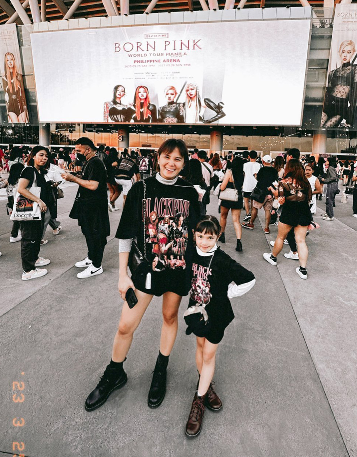 Isabel Oli and Feather at BLACKPINK Born Pink Tour in Manila 2023
