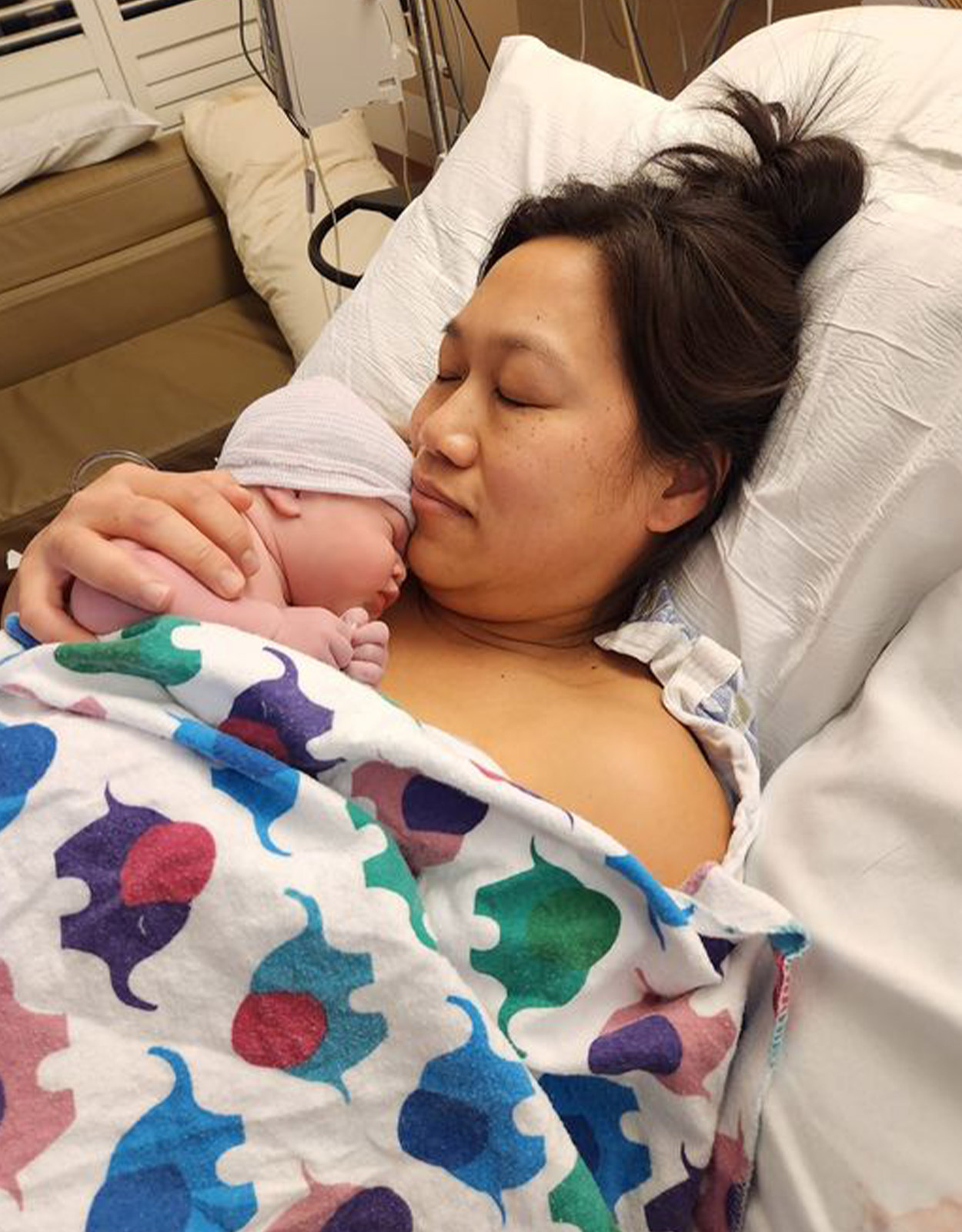 Priscilla Chan with her daughter