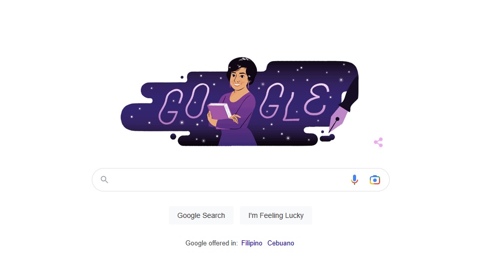 Paz Marquez-Benitez is now the face of a Google doodle this March.