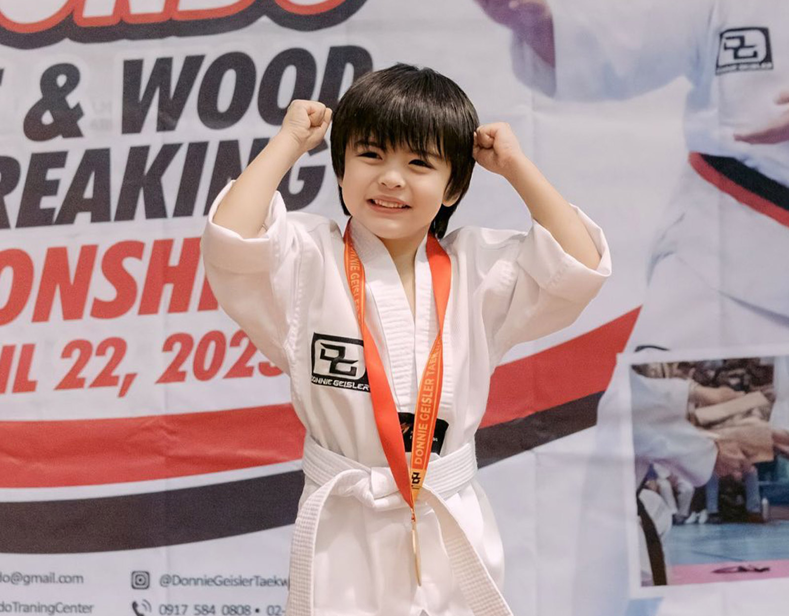 Sixto Dantes wins his Martial Arts competition