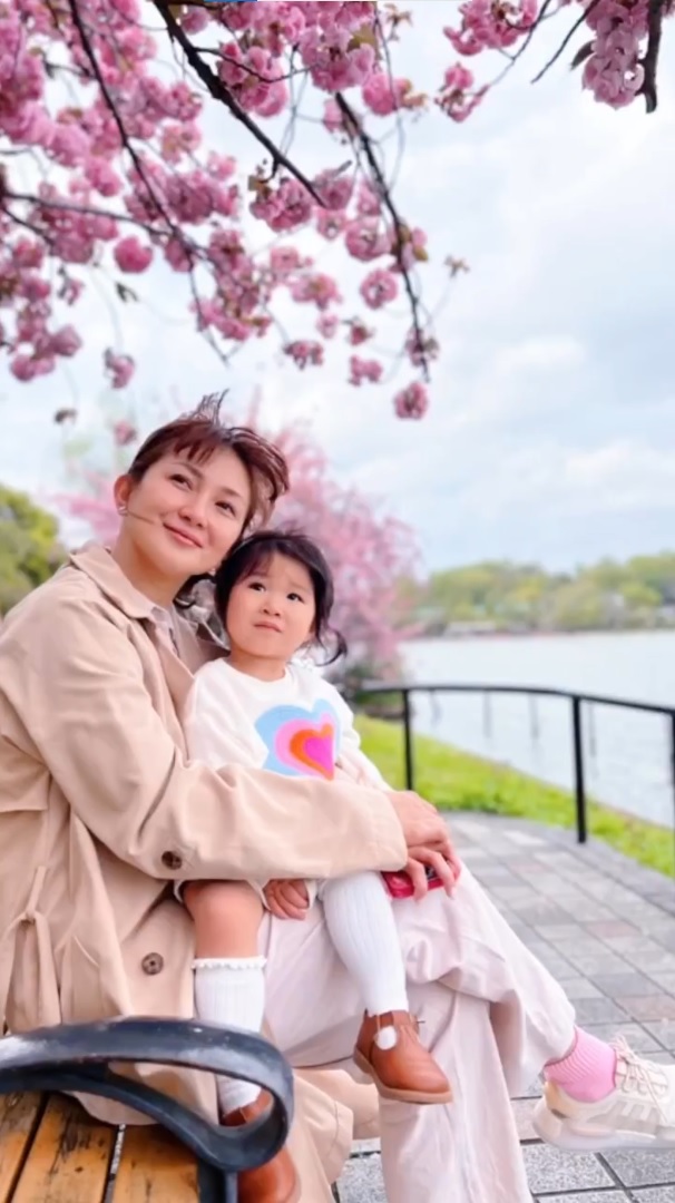 Celebrity girl mom Sheena Halili and her daughter, Martina in Japan.