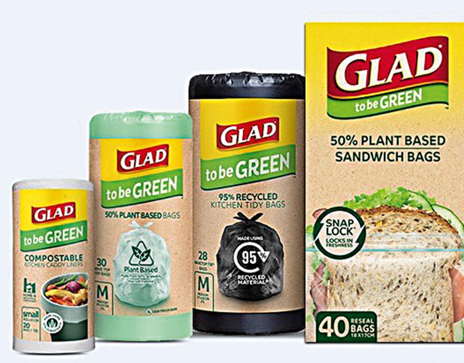 Glad to be Green sandwich bags