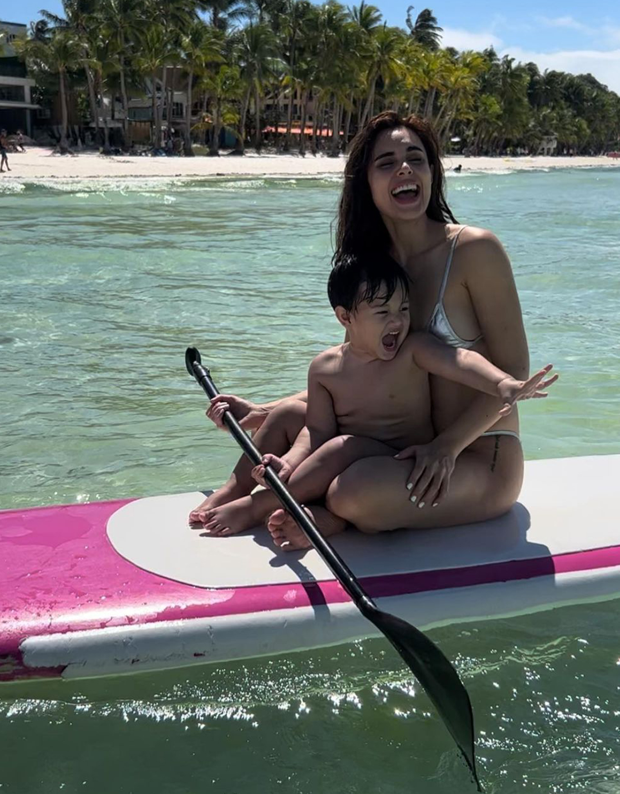 Max Collins is co-parenting her son Skye