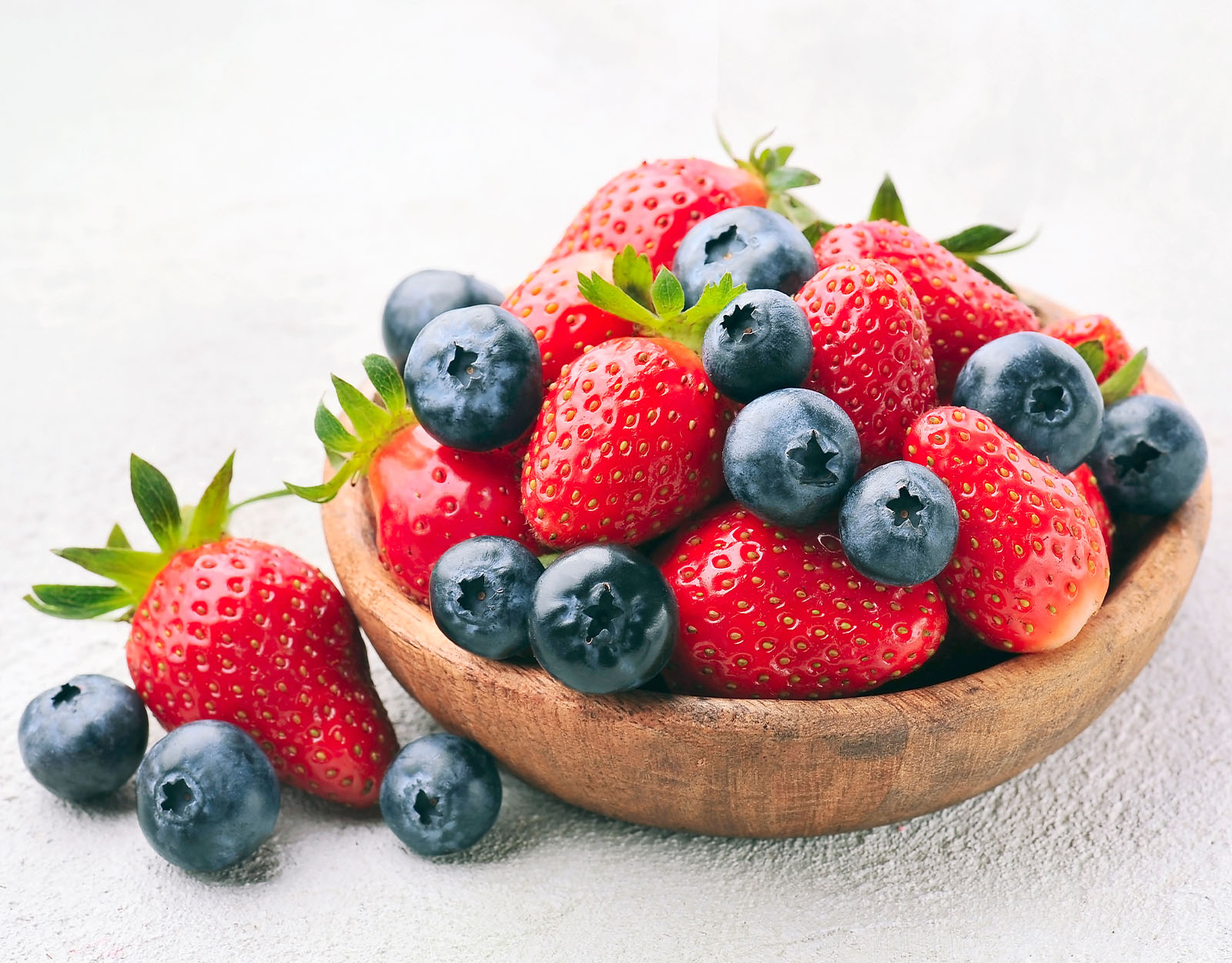 Strawberries and Blueberries