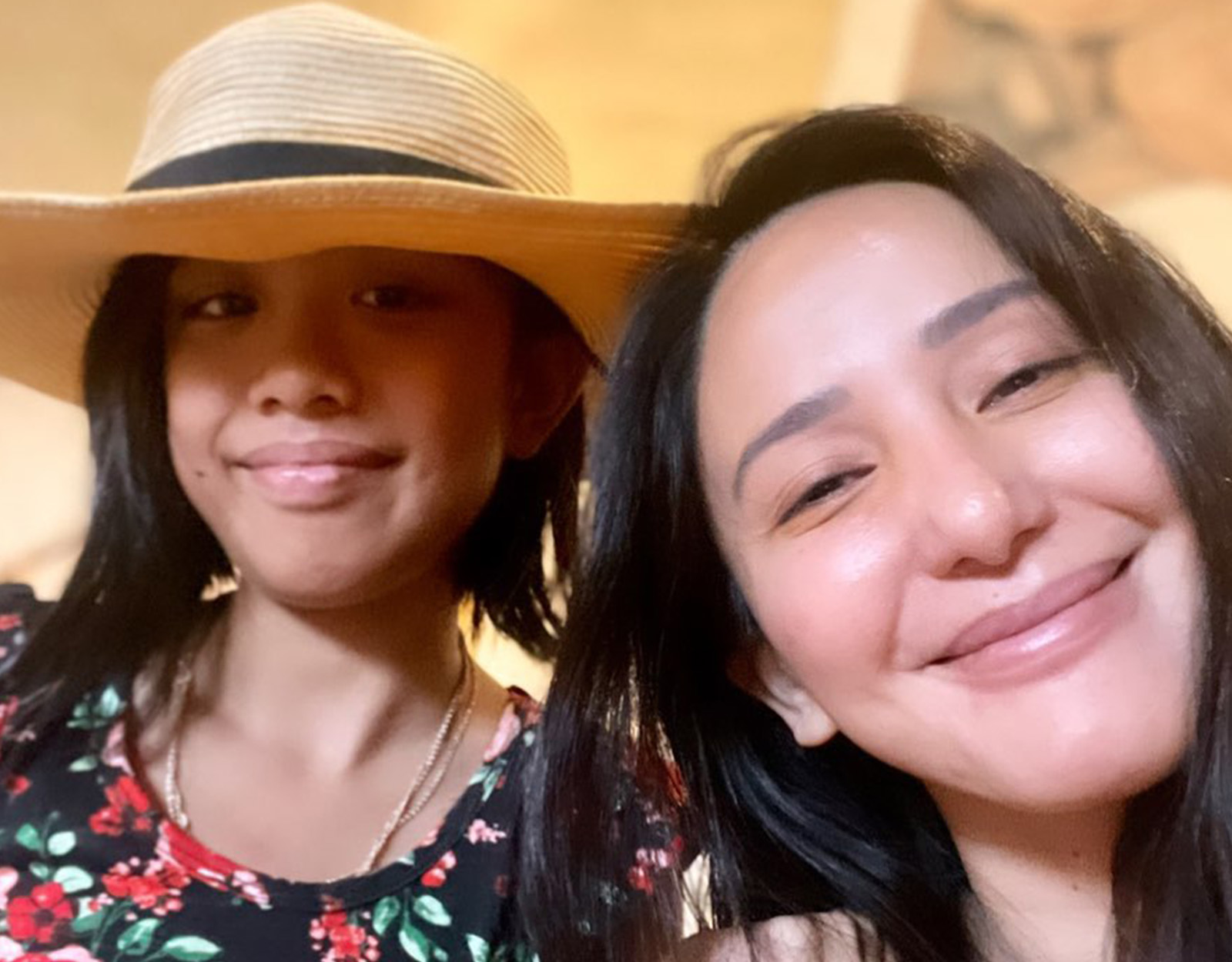 Katrina Halili with her daughter