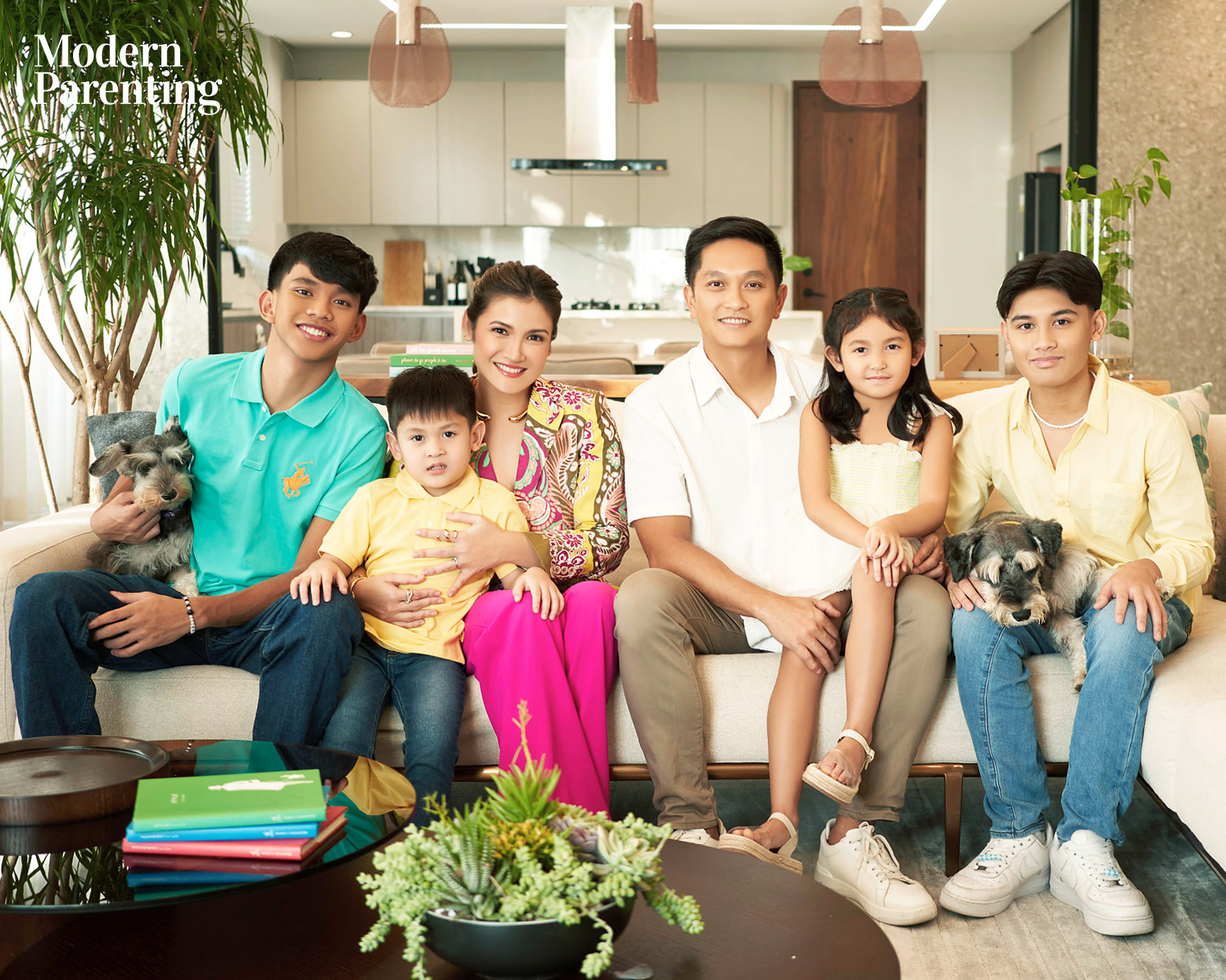 Camille Prats and VJ Yambao with their blended family