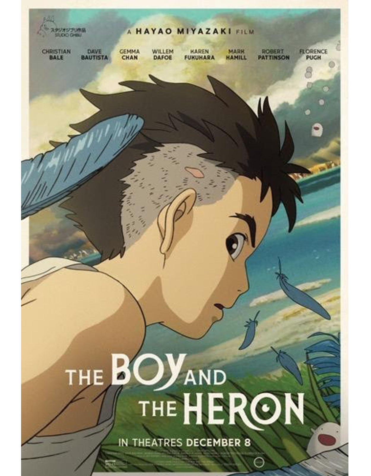 The Boy and The Heron promotial poster for international audiences