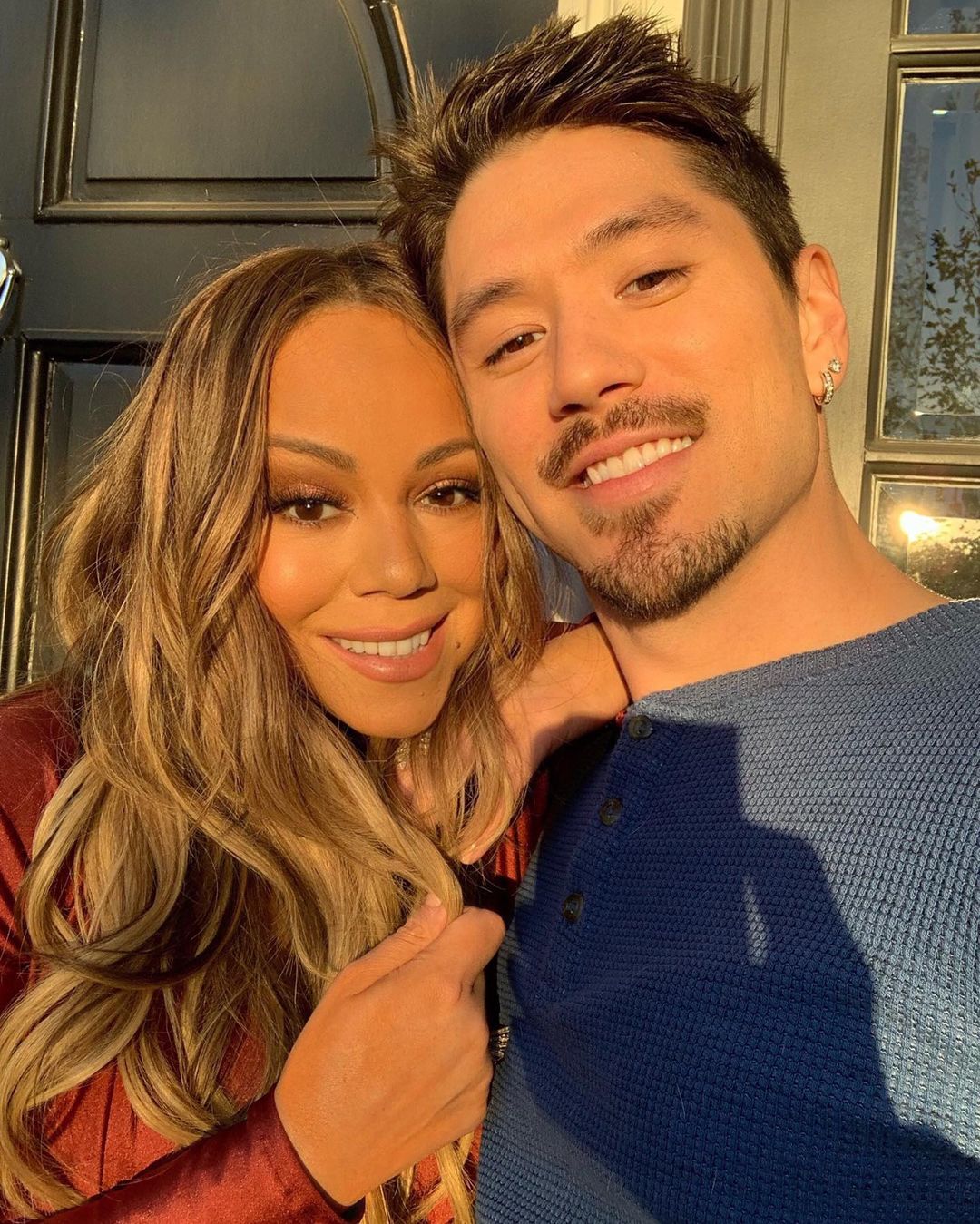 Bryan Tanaka and Mariah Carey together on Thanksgiving 2020