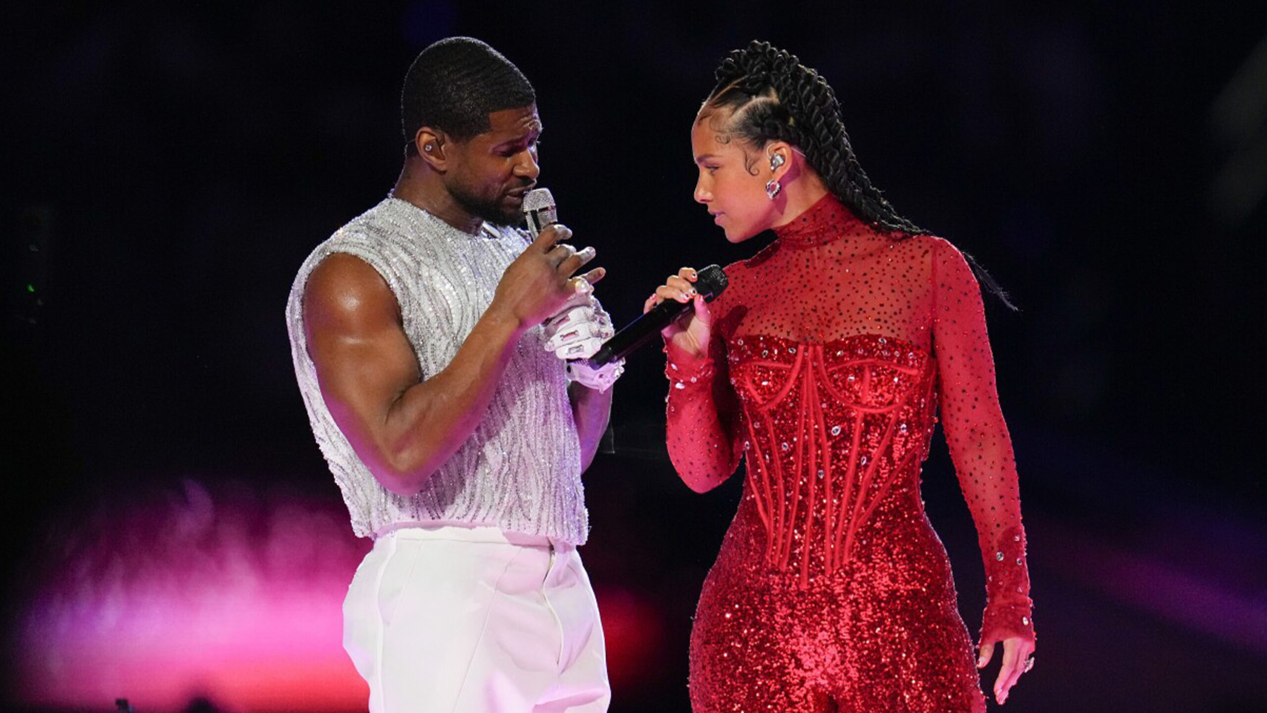 usher guest super bowl halftime