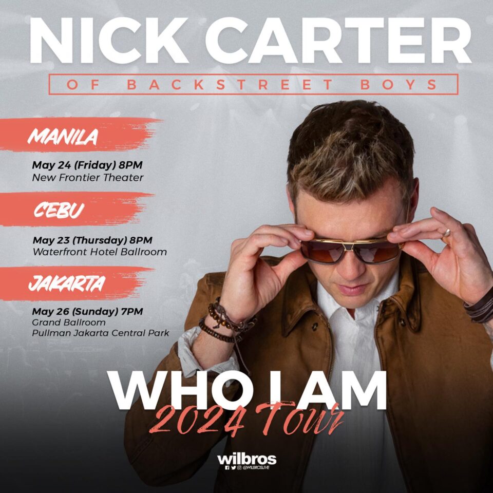 Backstreet Boy Nick Carter Comes to the PH this 2024!