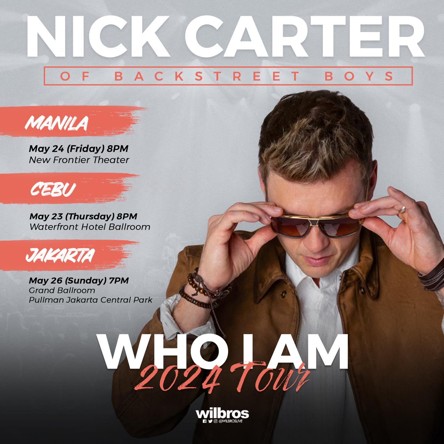Backstreet Boys Nick Carter brings his Who I Am Tour to the PH this 2024 at Manila and Cebu!