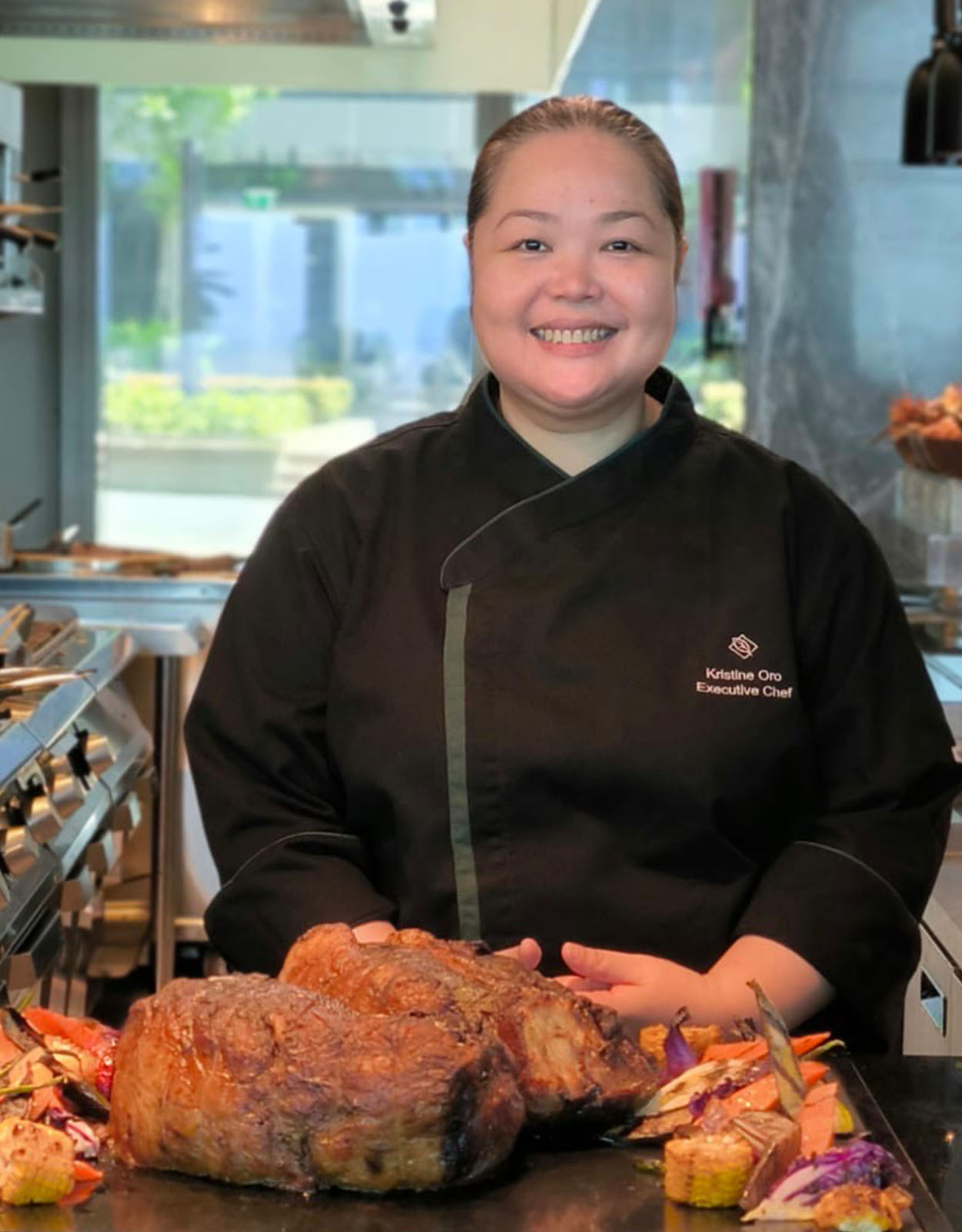 Executive Chef Kristine Oro specializes in fine dining cuisine and brings 24 years of experience in curating the dishes served in Cyan Modern Kitchen.