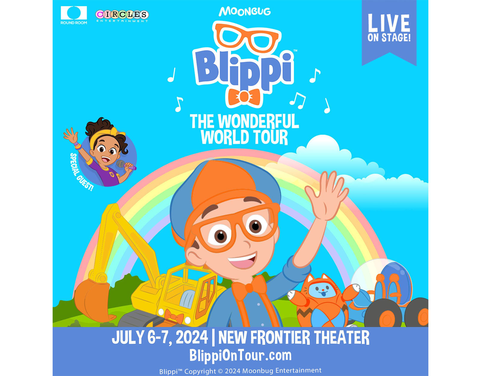Blippi on tour event poster