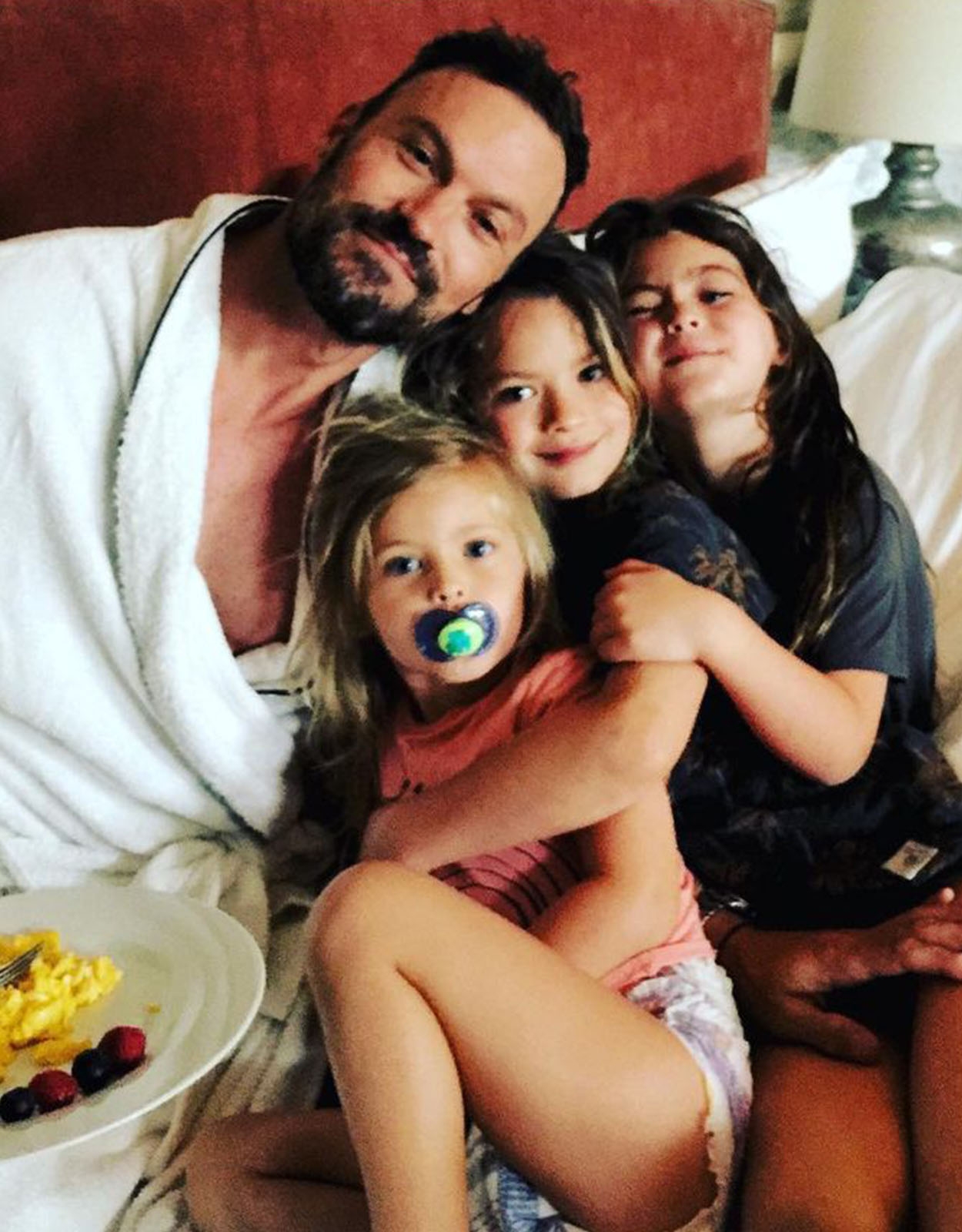 Brian Austin Green with his 3 kids