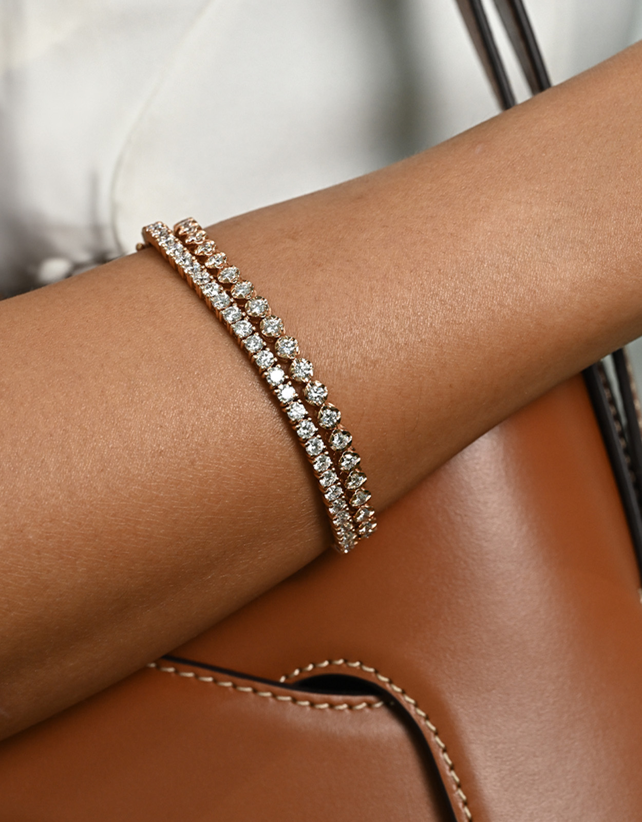 #ShineYourColor Tessera diamond tennis bracelet