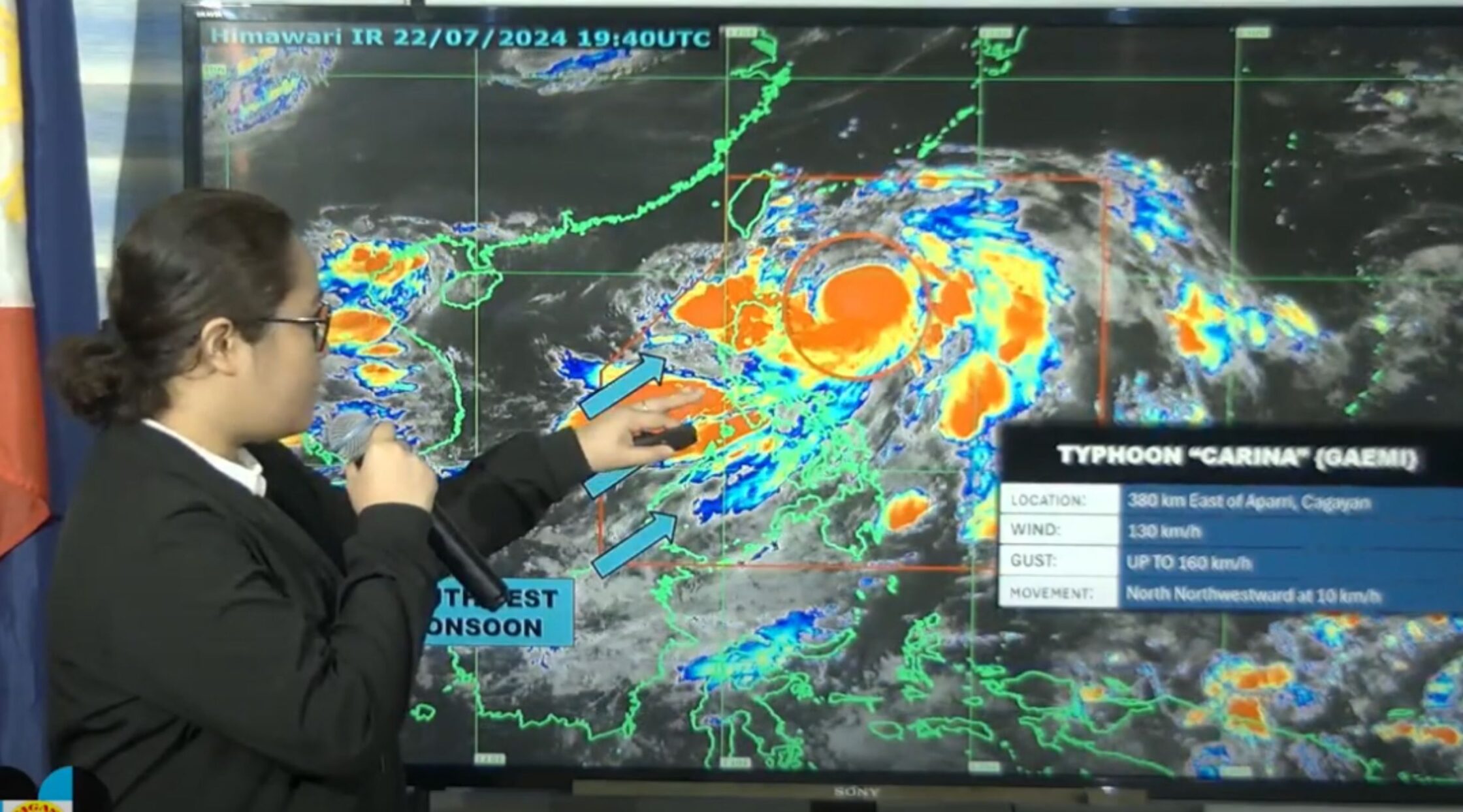 Typhoon Carina