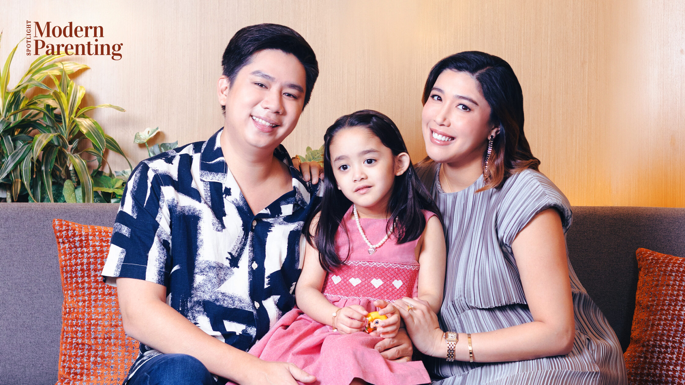 Dani Barretto and Xavi Panlilio with their daughter, Millie