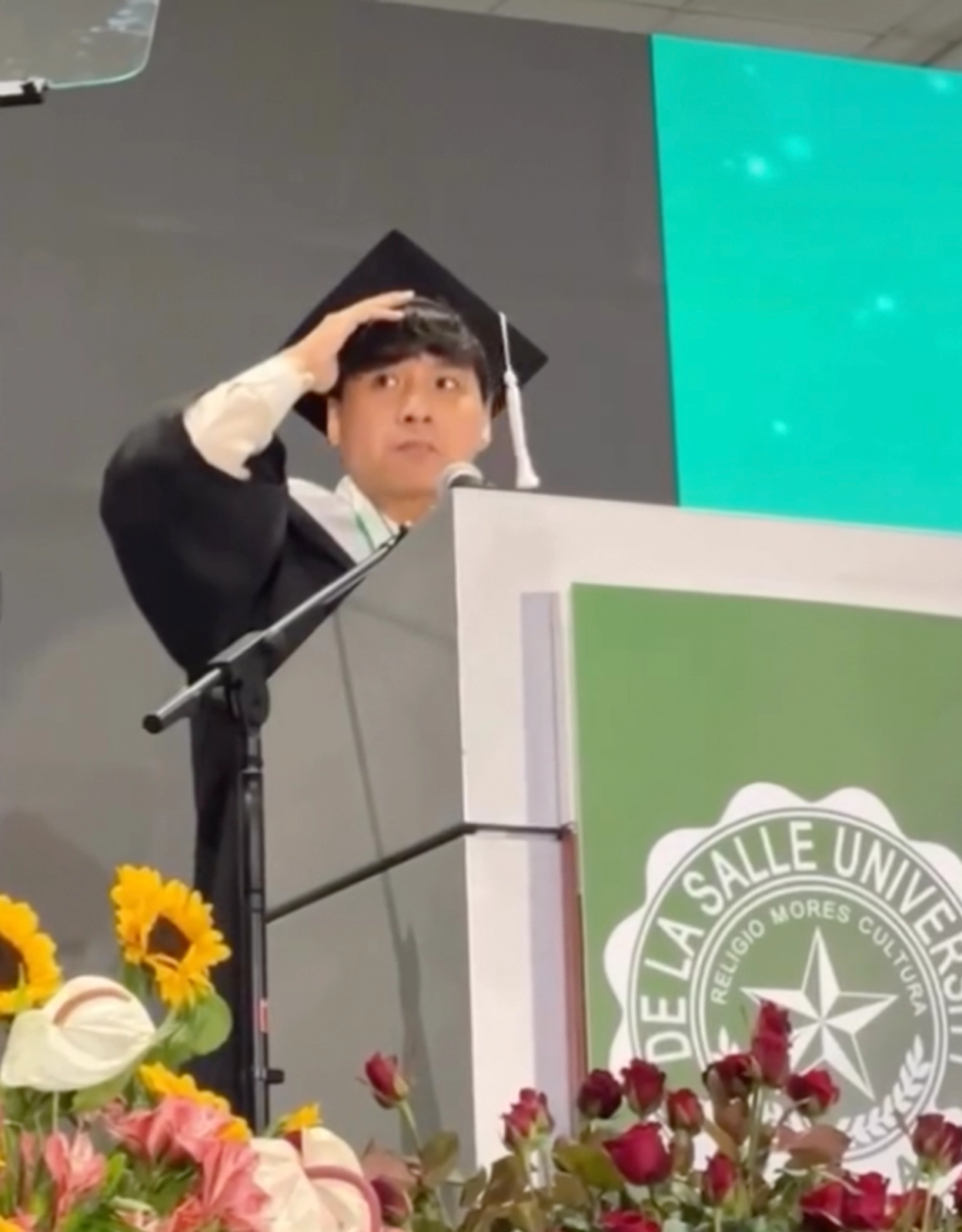 During DLSU's graduation rites, Psychology graduate Juan Alfonzo "Japonz" Dacumos is proof of what happens when the right kind of support is given
