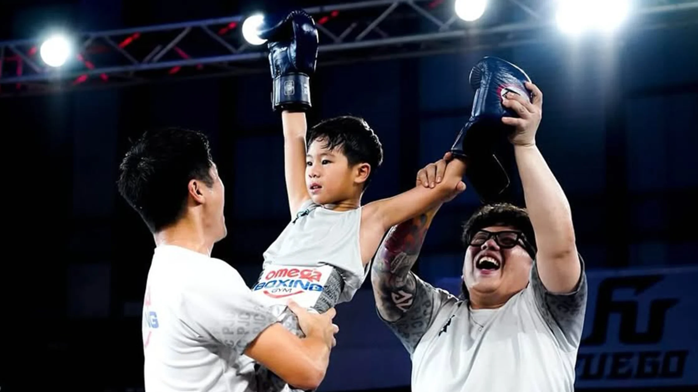 Pio Joaquin recently participated in a boxing competition in Cebu, sponsored by a pain relief brand