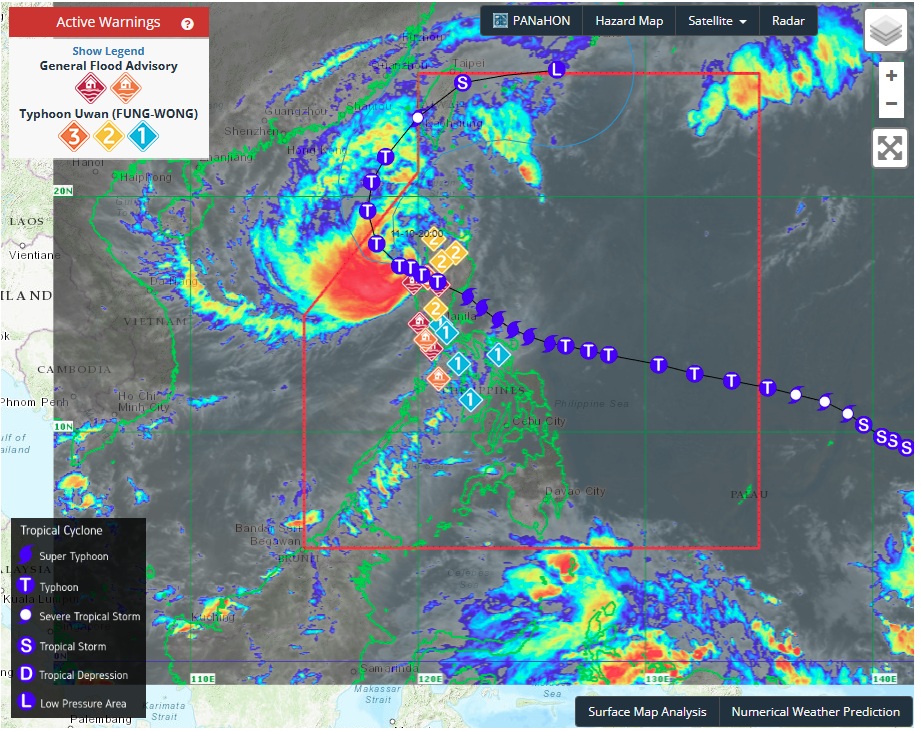 typhoon signals in the Philippines